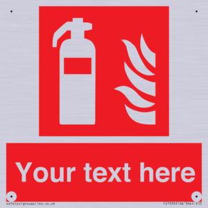 Custom Fire extinguisher Sign